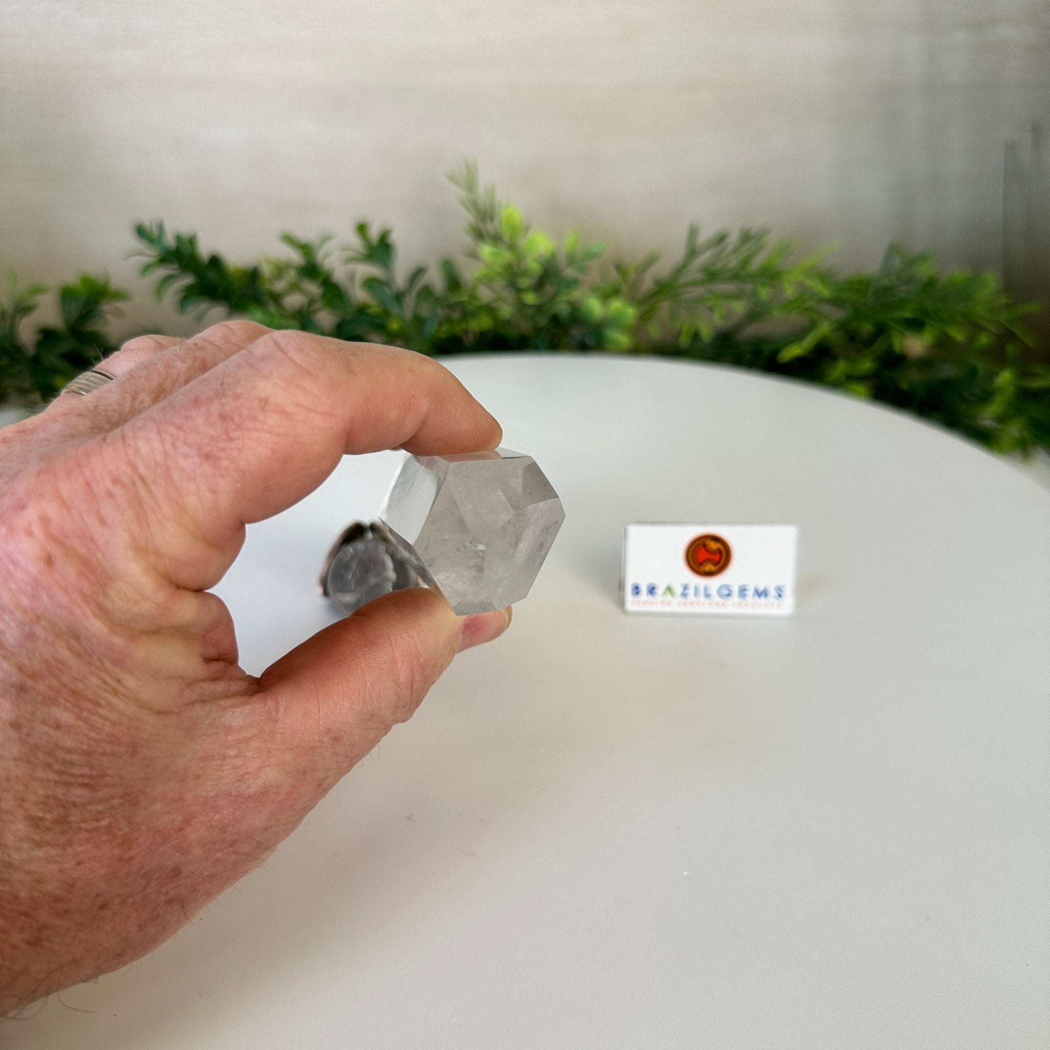 Polished Clear Quartz Crystal Tower 3" Tall #3106CQ - 012 - Brazil GemsBrazil GemsPolished Clear Quartz Crystal Tower 3" Tall #3106CQ - 012Crystal Points3106CQ - 012
