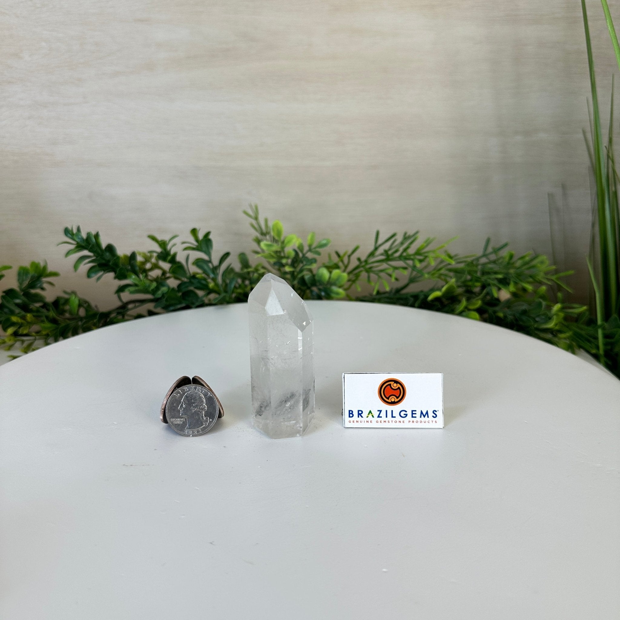 Polished Clear Quartz Crystal Tower 3" Tall #3106CQ - 012 - Brazil GemsBrazil GemsPolished Clear Quartz Crystal Tower 3" Tall #3106CQ - 012Crystal Points3106CQ - 012