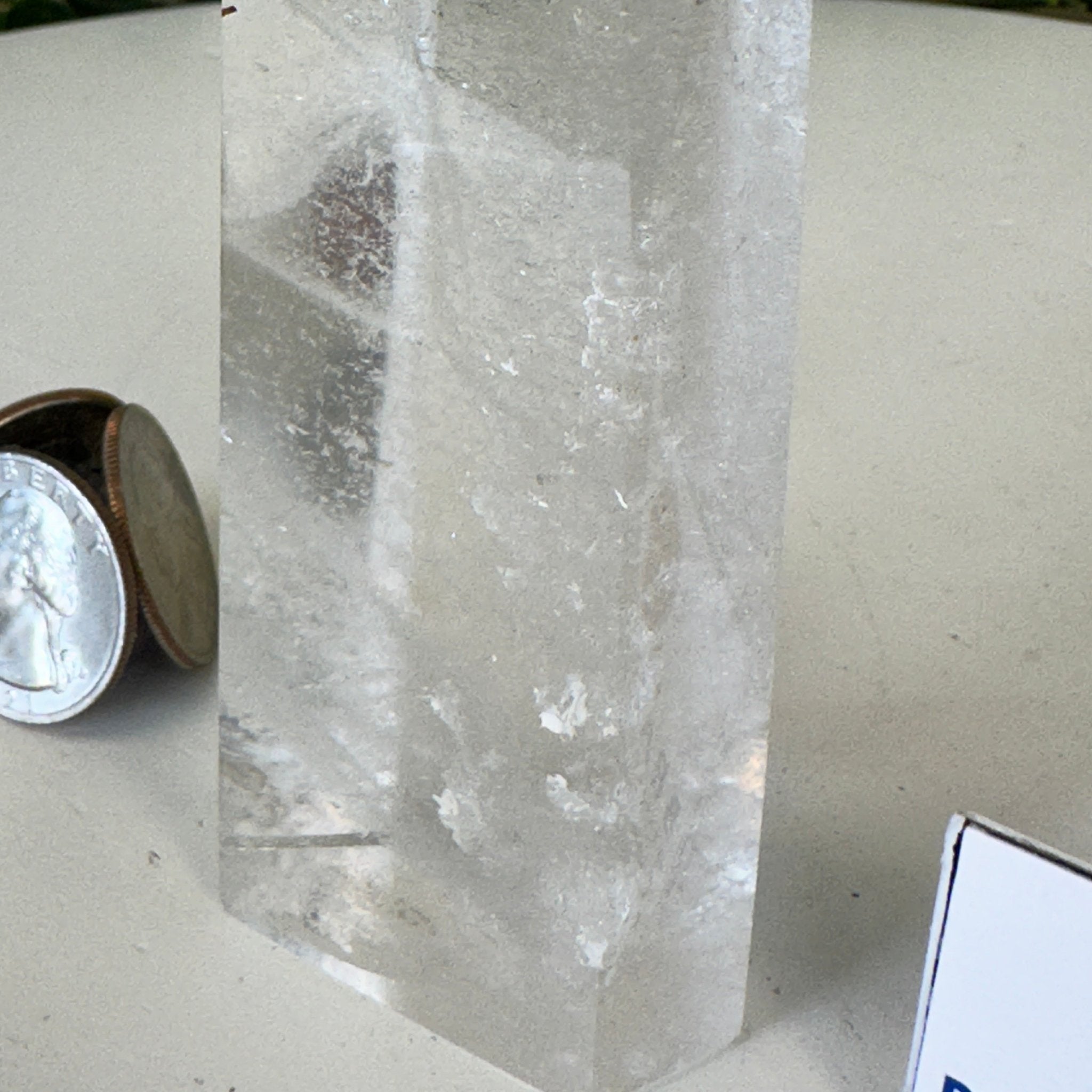 Polished Clear Quartz Crystal Tower 4.6" Tall #3106CQ - 018 - Brazil GemsBrazil GemsPolished Clear Quartz Crystal Tower 4.6" Tall #3106CQ - 018Crystal Points3106CQ - 018