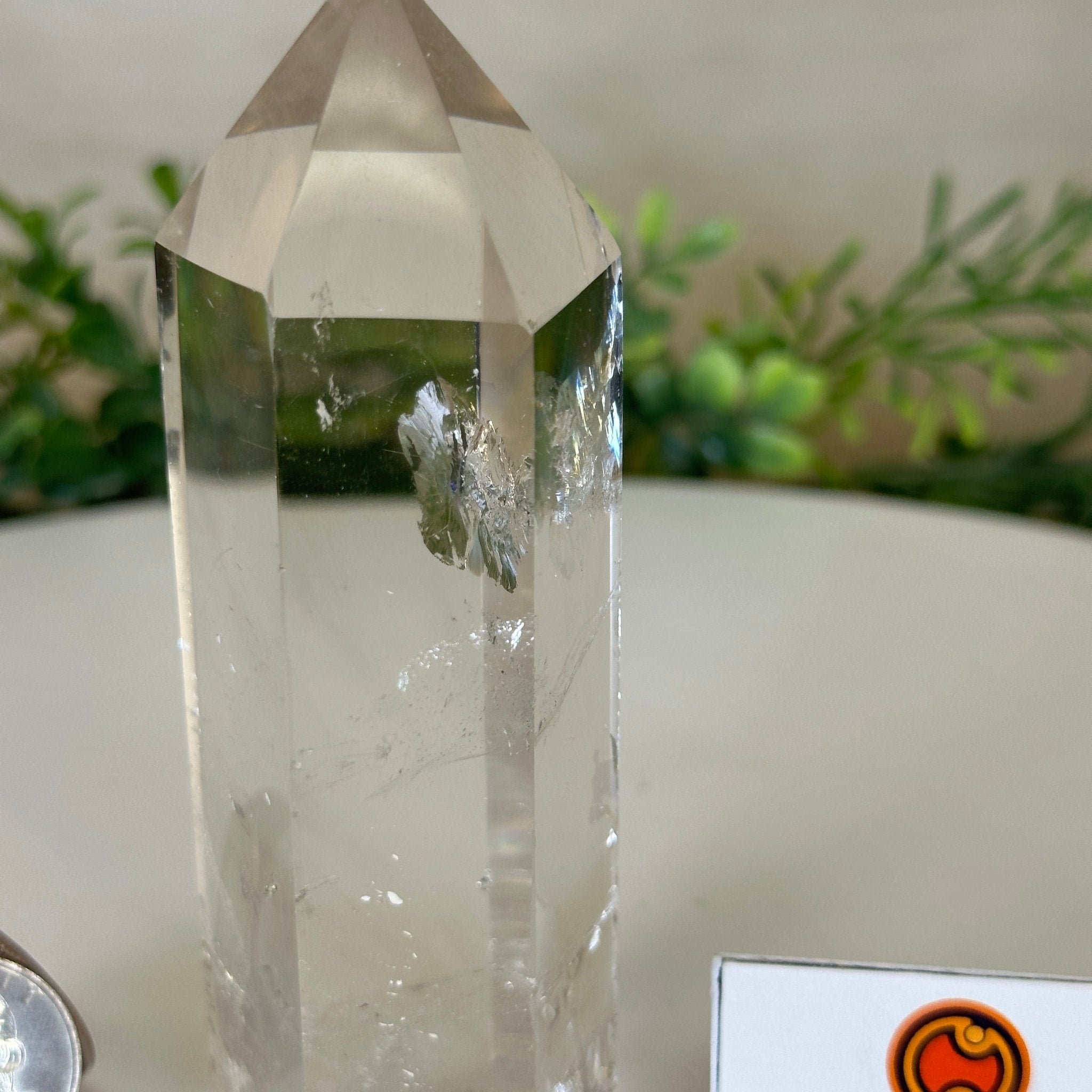 Polished Clear Quartz Crystal Tower 4.7" Tall #3106CQ - 016 - Brazil GemsBrazil GemsPolished Clear Quartz Crystal Tower 4.7" Tall #3106CQ - 016Crystal Points3106CQ - 016