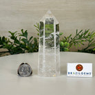 Polished Clear Quartz Crystal Tower 4.9" Tall #3106CQ - 017 - Brazil GemsBrazil GemsPolished Clear Quartz Crystal Tower 4.9" Tall #3106CQ - 017Crystal Points3106CQ - 017
