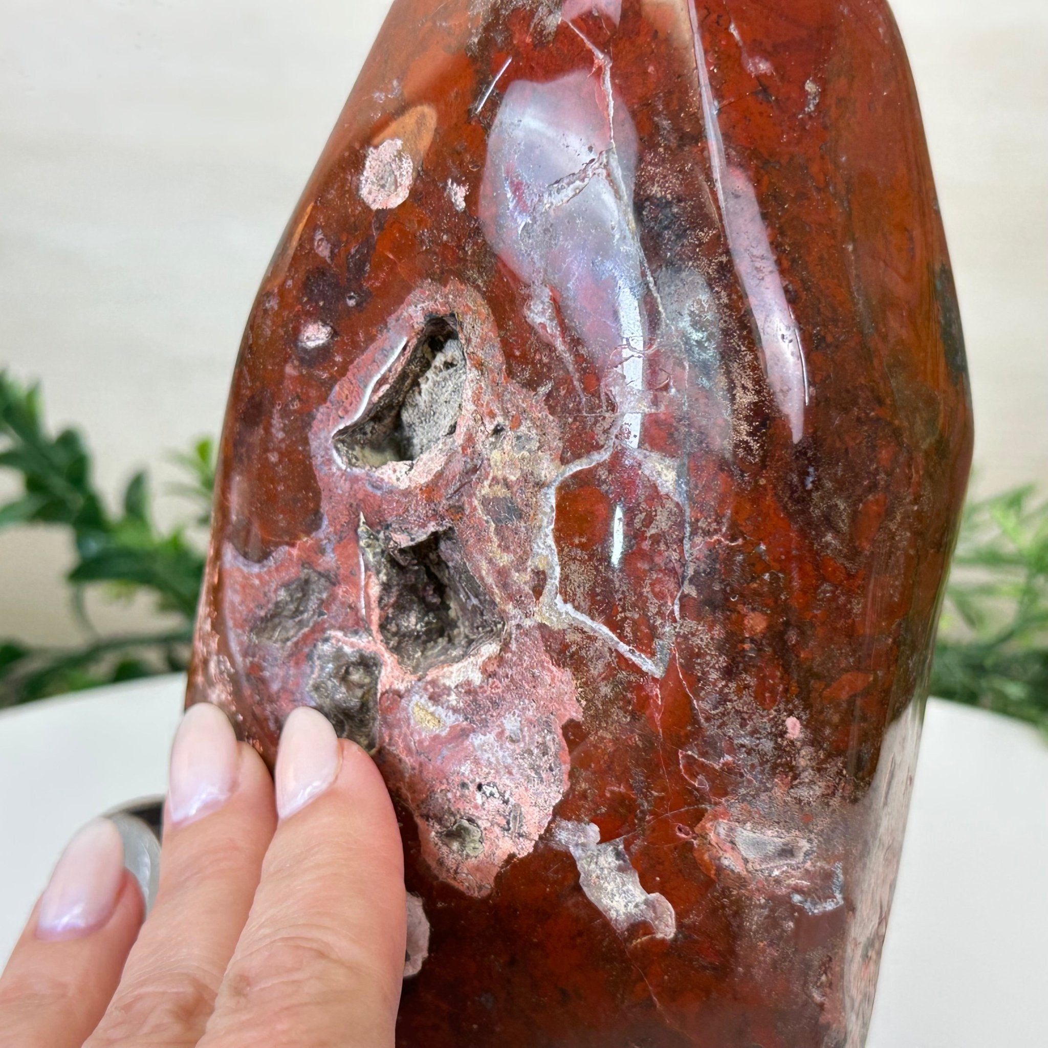Polished Freeform African Red Jasper Gemstone, 5.5 lbs & 7.4” Tall #3301AJ - 001 - Brazil GemsBrazil GemsPolished Freeform African Red Jasper Gemstone, 5.5 lbs & 7.4” Tall #3301AJ - 001Freeform & Unique Shapes3301AJ - 001