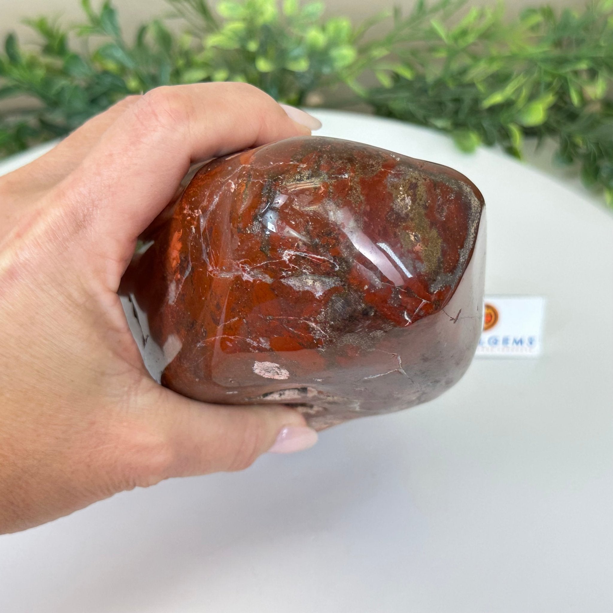 Polished Freeform African Red Jasper Gemstone, 5.5 lbs & 7.4” Tall #3301AJ - 001 - Brazil GemsBrazil GemsPolished Freeform African Red Jasper Gemstone, 5.5 lbs & 7.4” Tall #3301AJ - 001Freeform & Unique Shapes3301AJ - 001