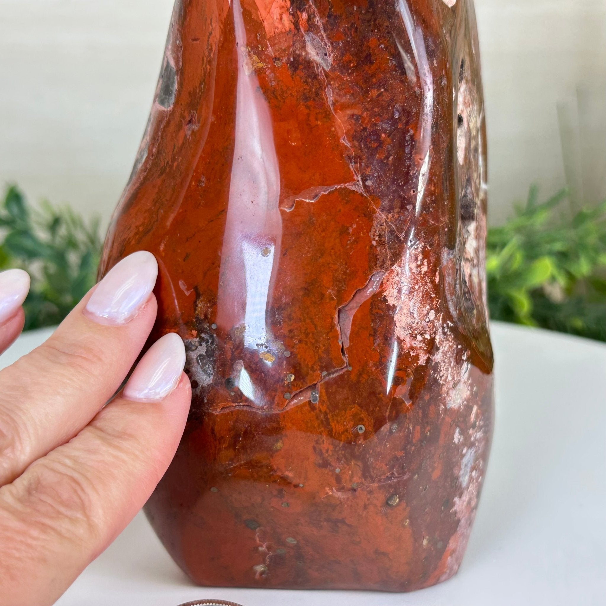 Polished Freeform African Red Jasper Gemstone, 5.5 lbs & 7.4” Tall #3301AJ - 001 - Brazil GemsBrazil GemsPolished Freeform African Red Jasper Gemstone, 5.5 lbs & 7.4” Tall #3301AJ - 001Freeform & Unique Shapes3301AJ - 001