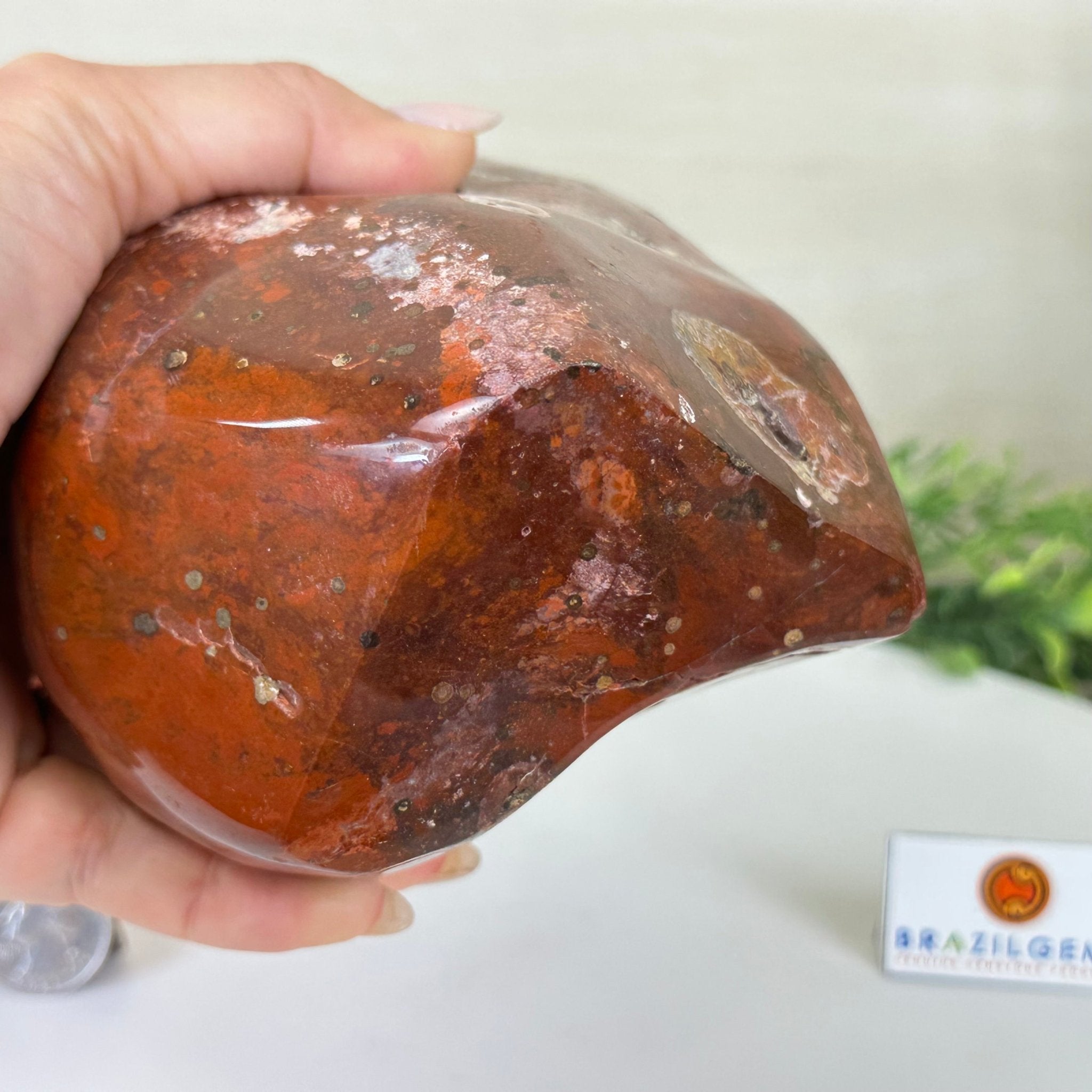 Polished Freeform African Red Jasper Gemstone, 5.5 lbs & 7.4” Tall #3301AJ - 001 - Brazil GemsBrazil GemsPolished Freeform African Red Jasper Gemstone, 5.5 lbs & 7.4” Tall #3301AJ - 001Freeform & Unique Shapes3301AJ - 001