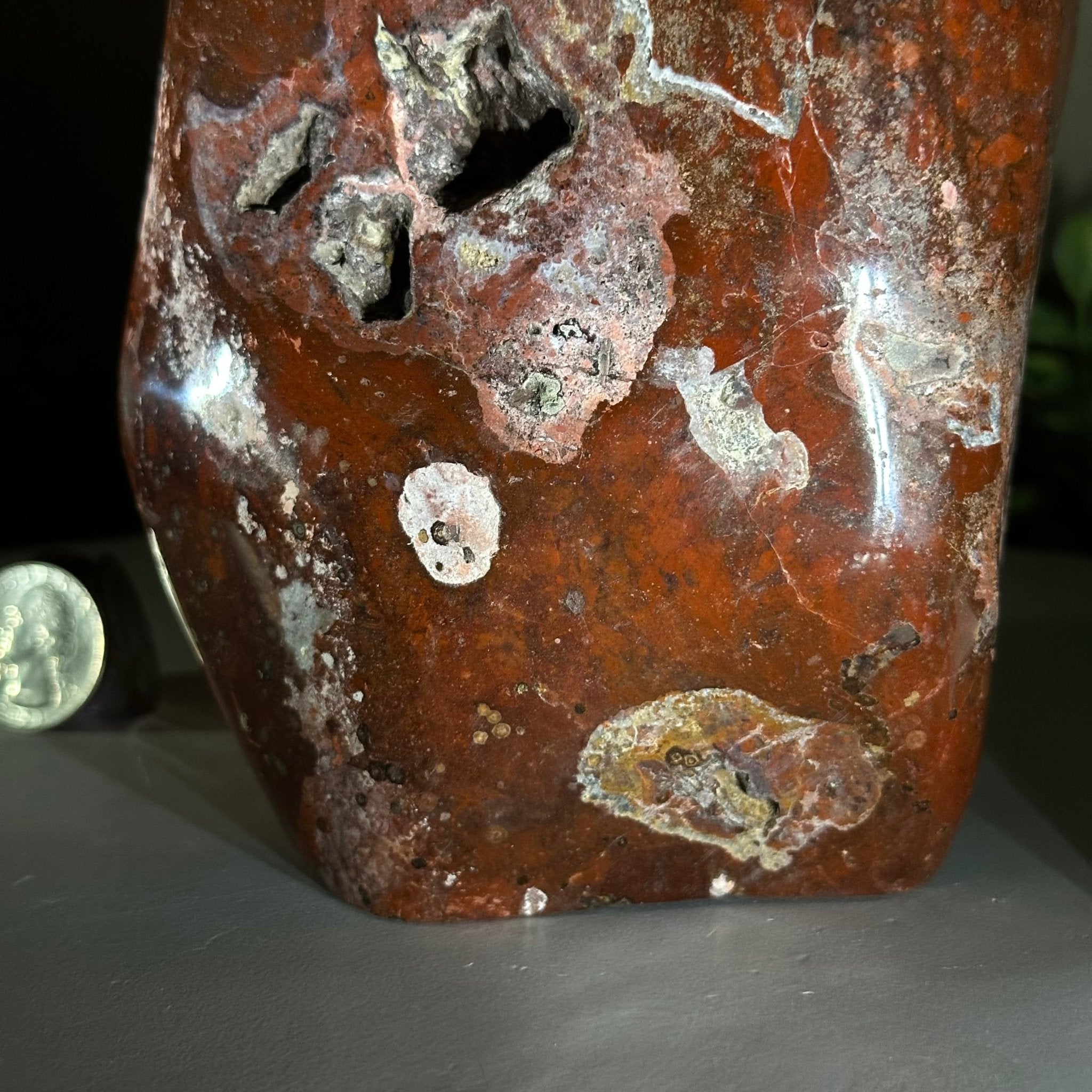 Polished Freeform African Red Jasper Gemstone, 5.5 lbs & 7.4” Tall #3301AJ - 001 - Brazil GemsBrazil GemsPolished Freeform African Red Jasper Gemstone, 5.5 lbs & 7.4” Tall #3301AJ - 001Freeform & Unique Shapes3301AJ - 001