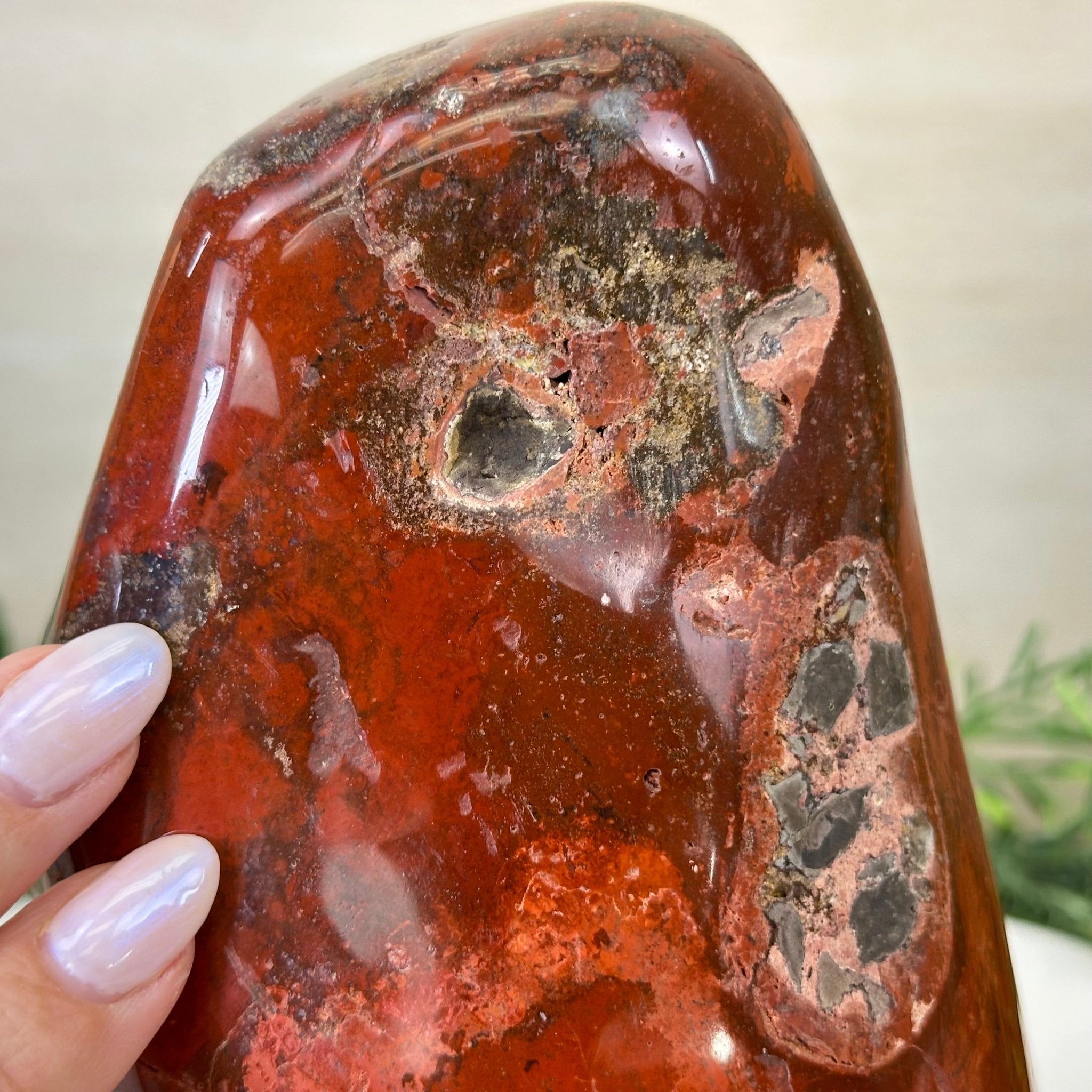 Polished Freeform African Red Jasper Gemstone, 5.5 lbs & 7.4” Tall #3301AJ - 001 - Brazil GemsBrazil GemsPolished Freeform African Red Jasper Gemstone, 5.5 lbs & 7.4” Tall #3301AJ - 001Freeform & Unique Shapes3301AJ - 001