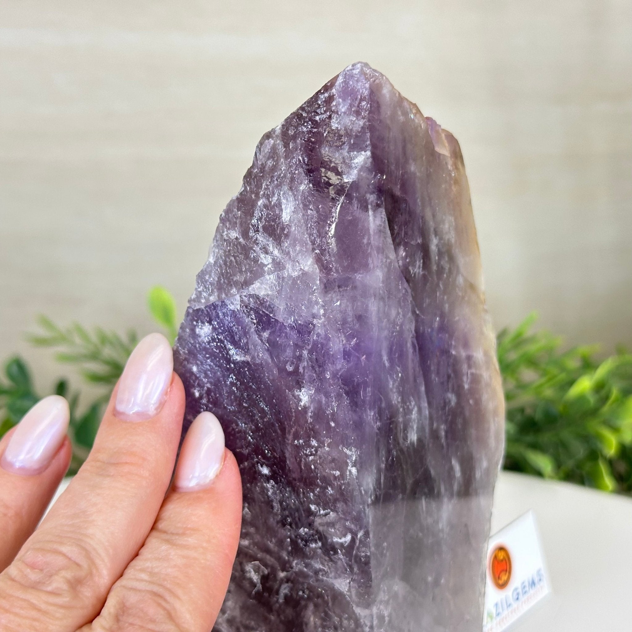 Polished Freeform Amethyst Gemstone, 2.2 lbs & 6.6” Tall #3303AM - 001 - Brazil GemsBrazil GemsPolished Freeform Amethyst Gemstone, 2.2 lbs & 6.6” Tall #3303AM - 001Freeform & Unique Shapes3303AM - 001
