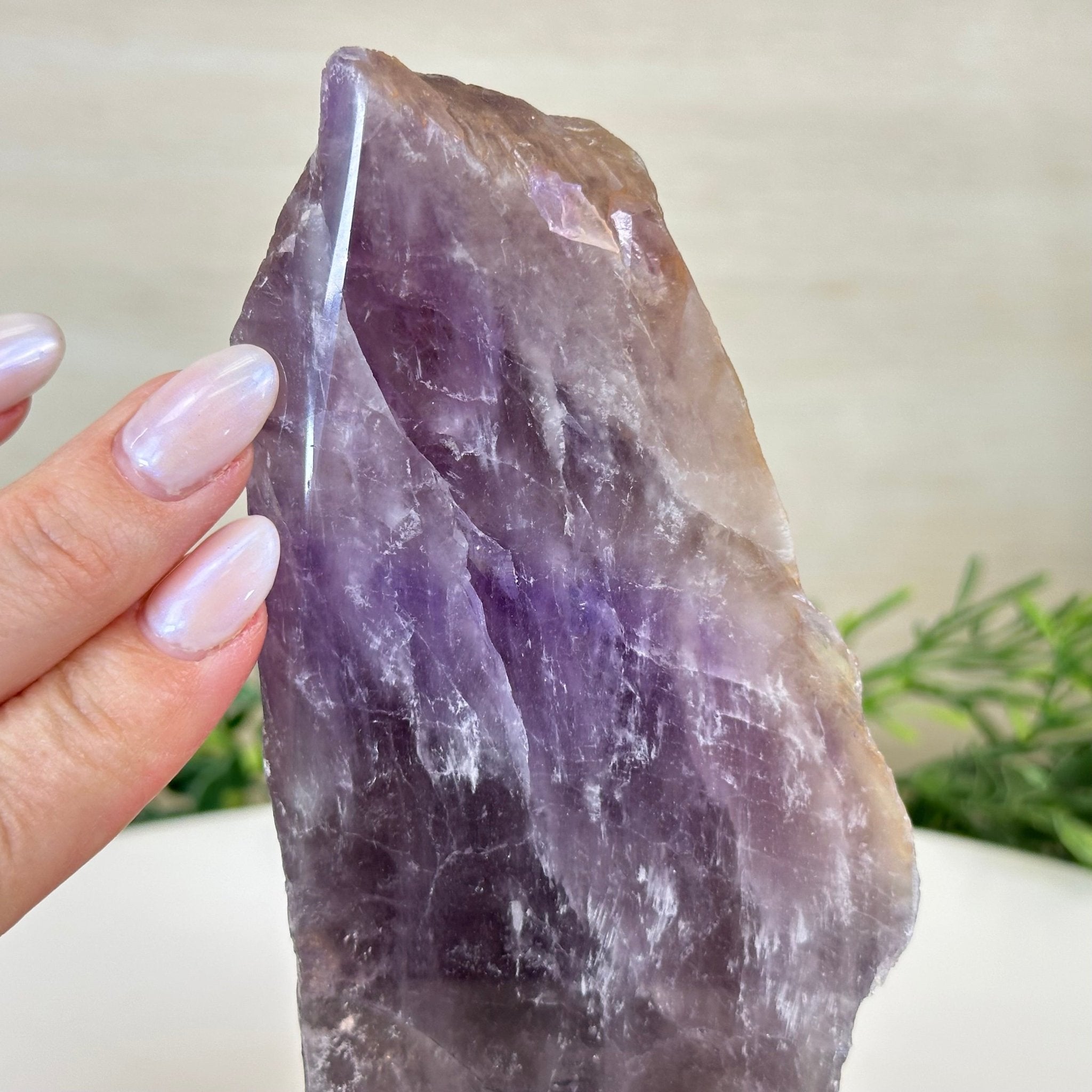 Polished Freeform Amethyst Gemstone, 2.2 lbs & 6.6” Tall #3303AM - 001 - Brazil GemsBrazil GemsPolished Freeform Amethyst Gemstone, 2.2 lbs & 6.6” Tall #3303AM - 001Freeform & Unique Shapes3303AM - 001
