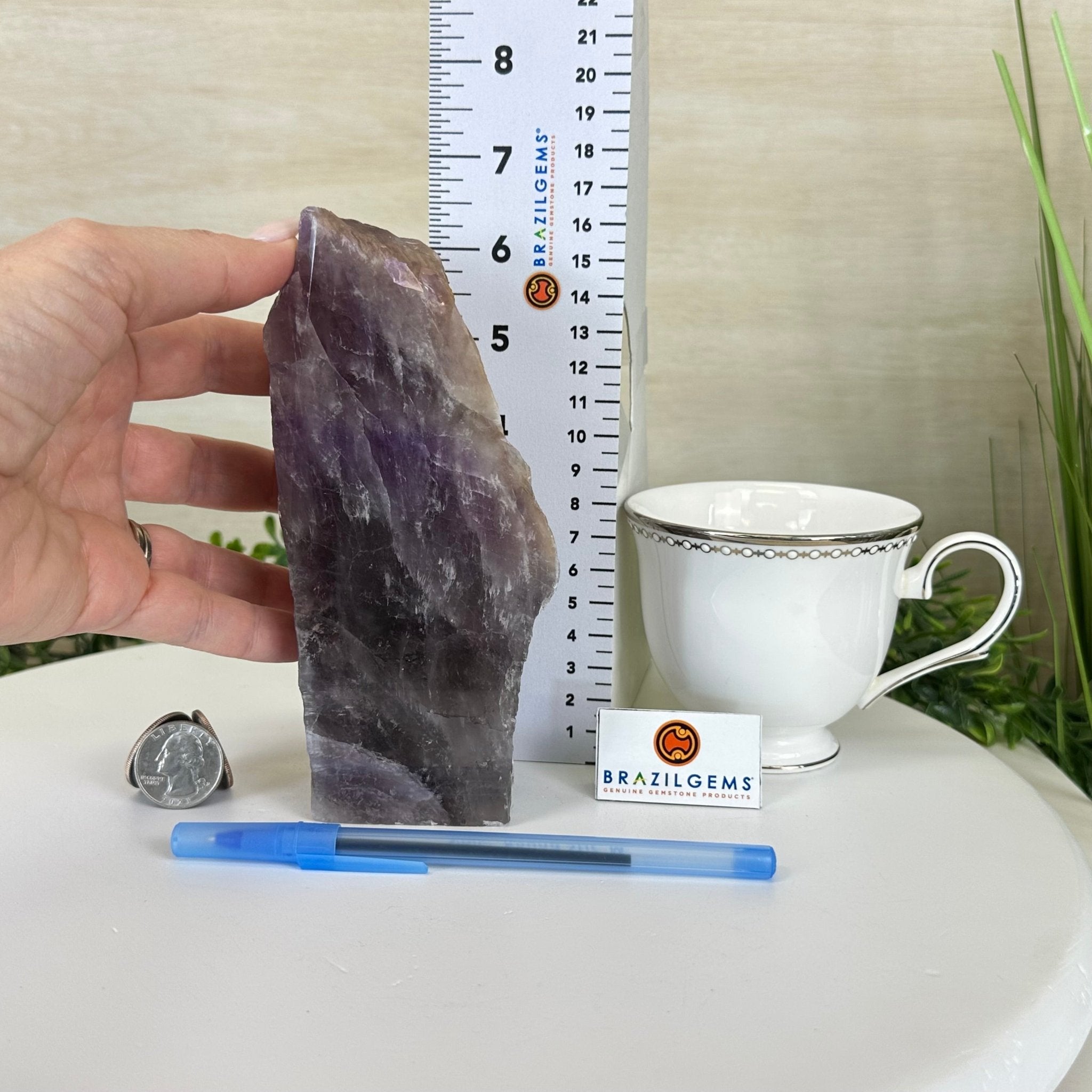 Polished Freeform Amethyst Gemstone, 2.2 lbs & 6.6” Tall #3303AM - 001 - Brazil GemsBrazil GemsPolished Freeform Amethyst Gemstone, 2.2 lbs & 6.6” Tall #3303AM - 001Freeform & Unique Shapes3303AM - 001
