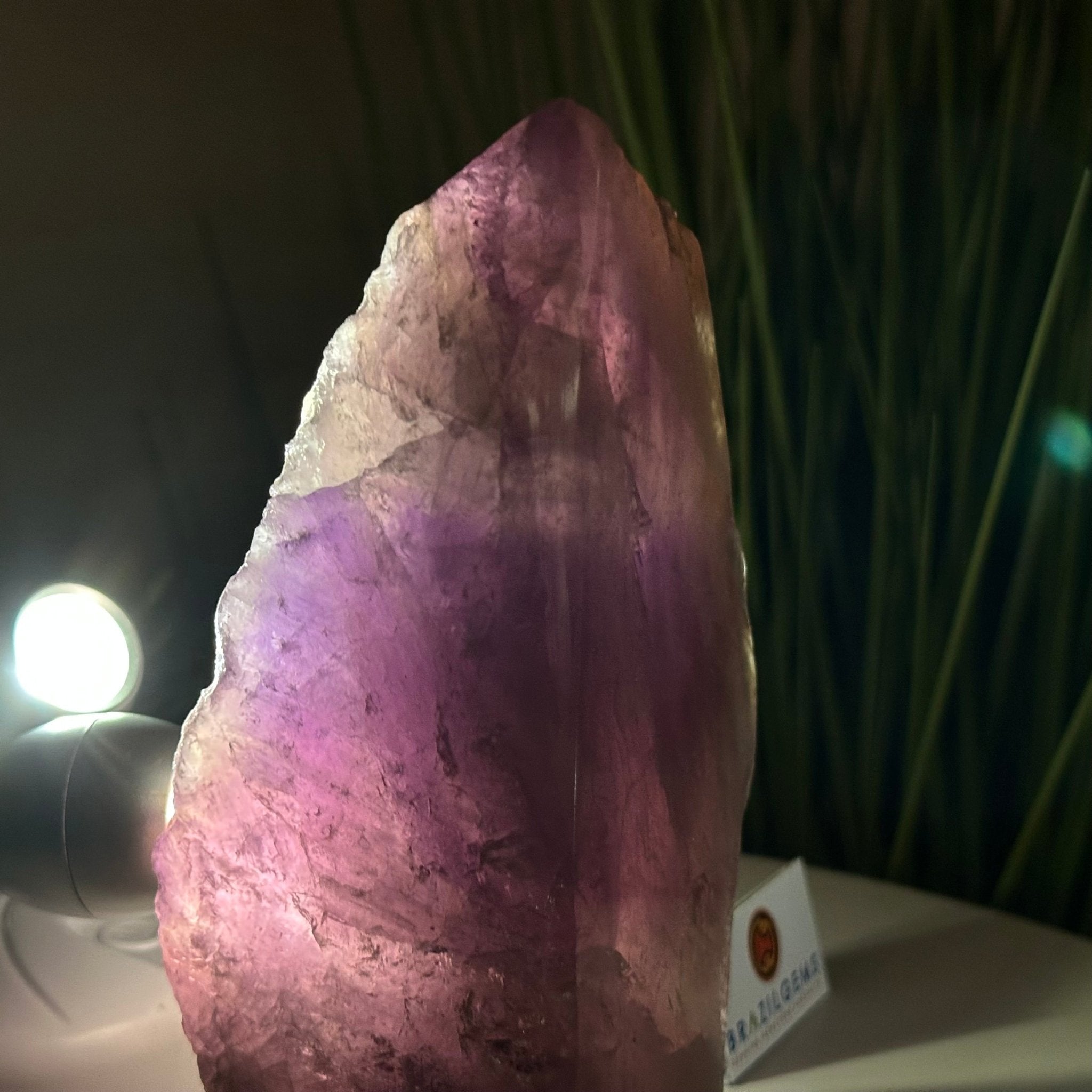 Polished Freeform Amethyst Gemstone, 2.2 lbs & 6.6” Tall #3303AM - 001 - Brazil GemsBrazil GemsPolished Freeform Amethyst Gemstone, 2.2 lbs & 6.6” Tall #3303AM - 001Freeform & Unique Shapes3303AM - 001