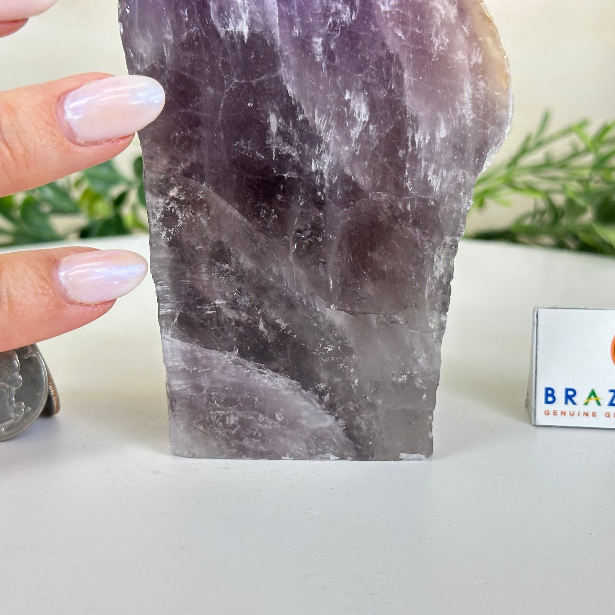 Polished Freeform Amethyst Gemstone, 2.2 lbs & 6.6” Tall #3303AM - 001 - Brazil GemsBrazil GemsPolished Freeform Amethyst Gemstone, 2.2 lbs & 6.6” Tall #3303AM - 001Freeform & Unique Shapes3303AM - 001