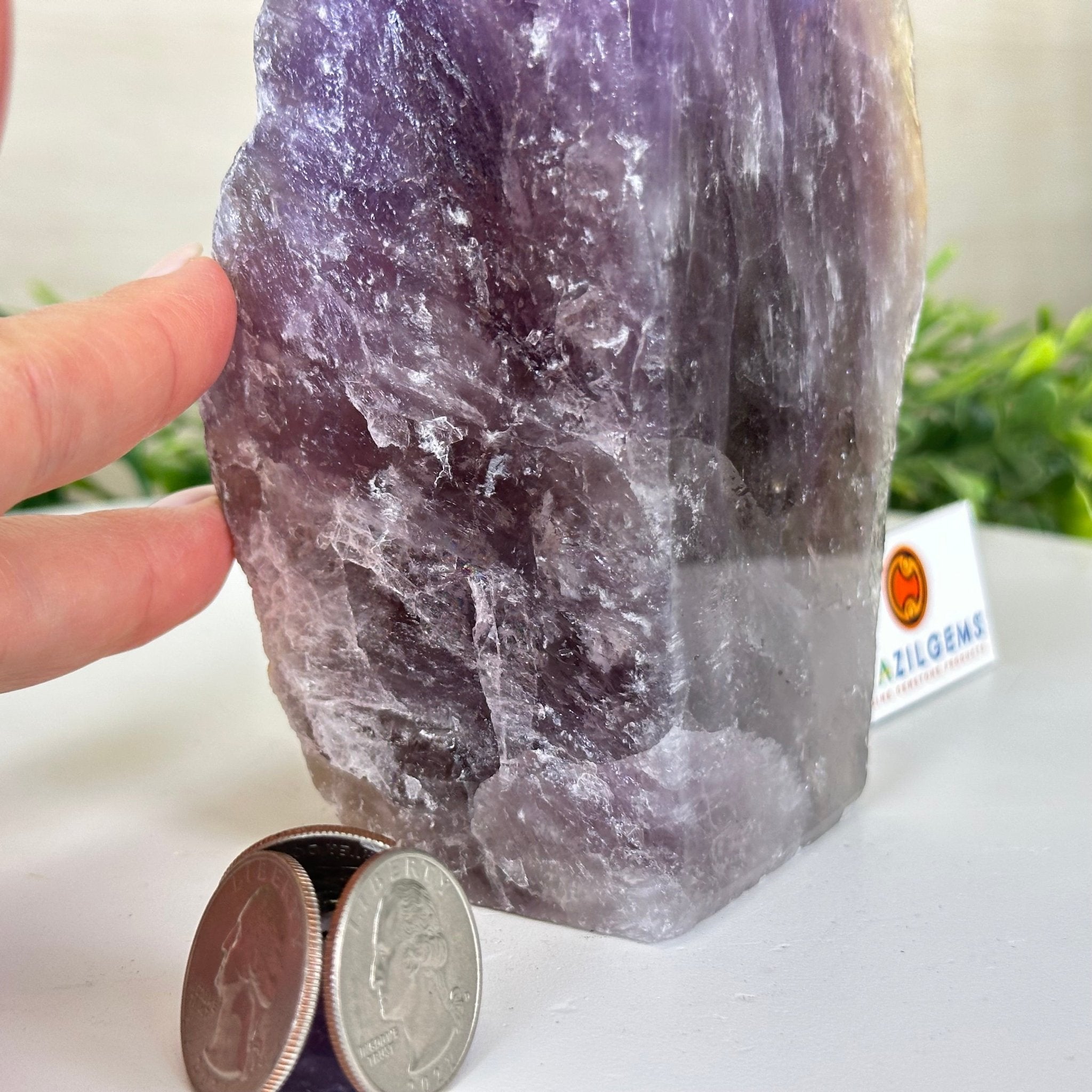 Polished Freeform Amethyst Gemstone, 2.2 lbs & 6.6” Tall #3303AM - 001 - Brazil GemsBrazil GemsPolished Freeform Amethyst Gemstone, 2.2 lbs & 6.6” Tall #3303AM - 001Freeform & Unique Shapes3303AM - 001