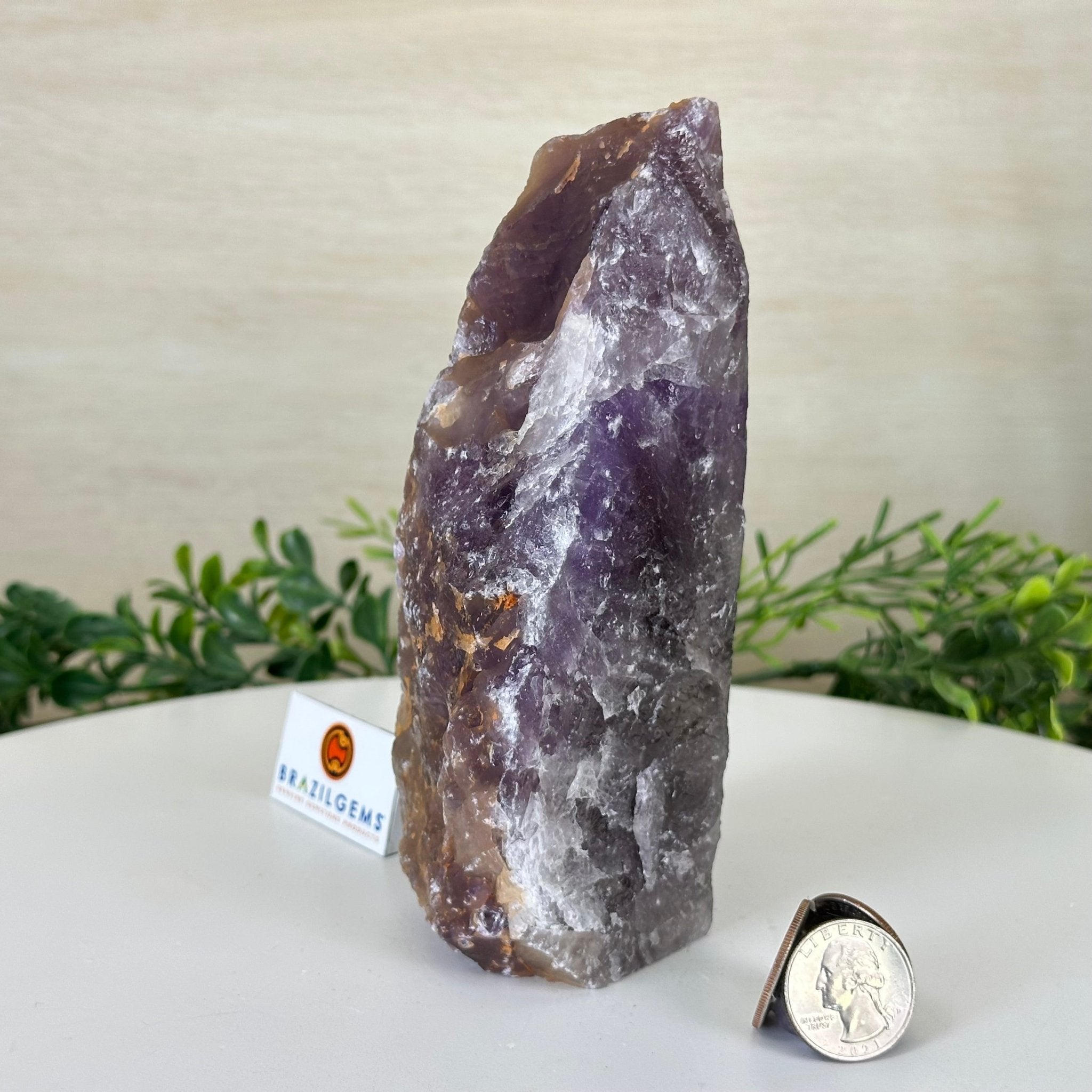 Polished Freeform Amethyst Gemstone, 2.2 lbs & 6.6” Tall #3303AM - 001 - Brazil GemsBrazil GemsPolished Freeform Amethyst Gemstone, 2.2 lbs & 6.6” Tall #3303AM - 001Freeform & Unique Shapes3303AM - 001