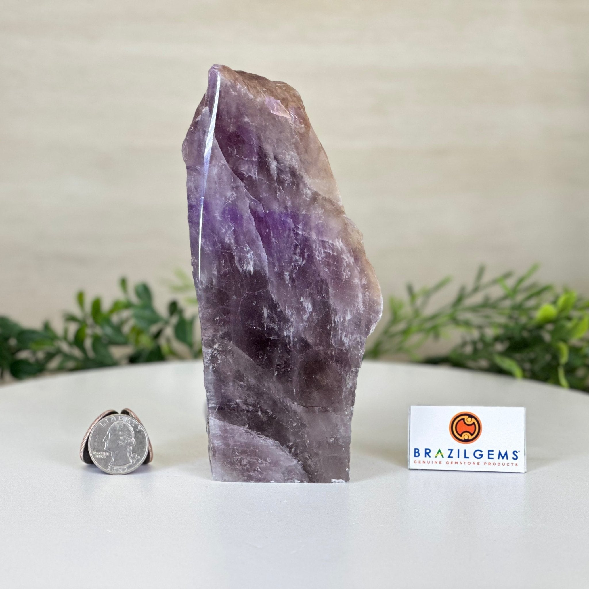 Polished Freeform Amethyst Gemstone, 2.2 lbs & 6.6” Tall #3303AM - 001 - Brazil GemsBrazil GemsPolished Freeform Amethyst Gemstone, 2.2 lbs & 6.6” Tall #3303AM - 001Freeform & Unique Shapes3303AM - 001