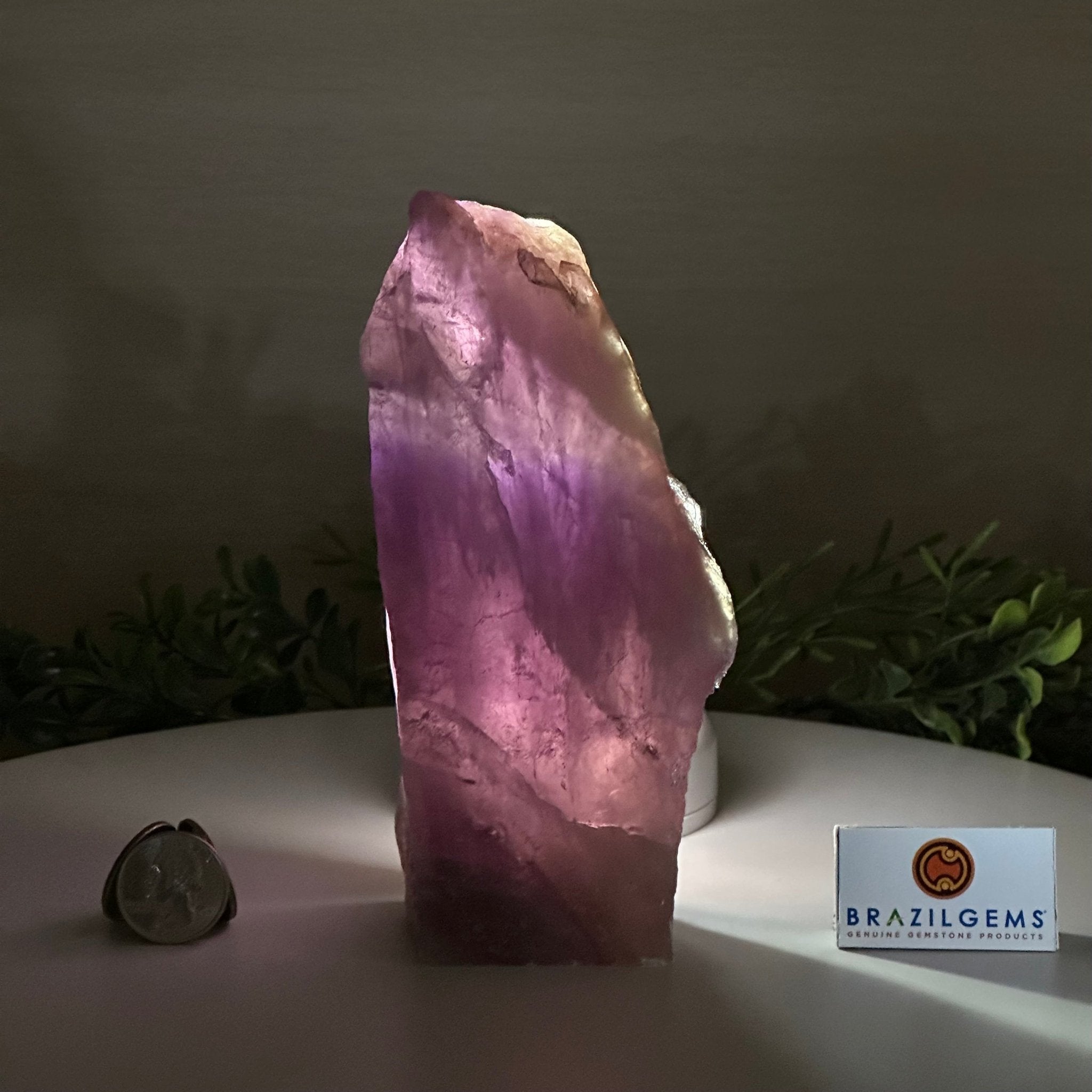 Polished Freeform Amethyst Gemstone, 2.2 lbs & 6.6” Tall #3303AM - 001 - Brazil GemsBrazil GemsPolished Freeform Amethyst Gemstone, 2.2 lbs & 6.6” Tall #3303AM - 001Freeform & Unique Shapes3303AM - 001
