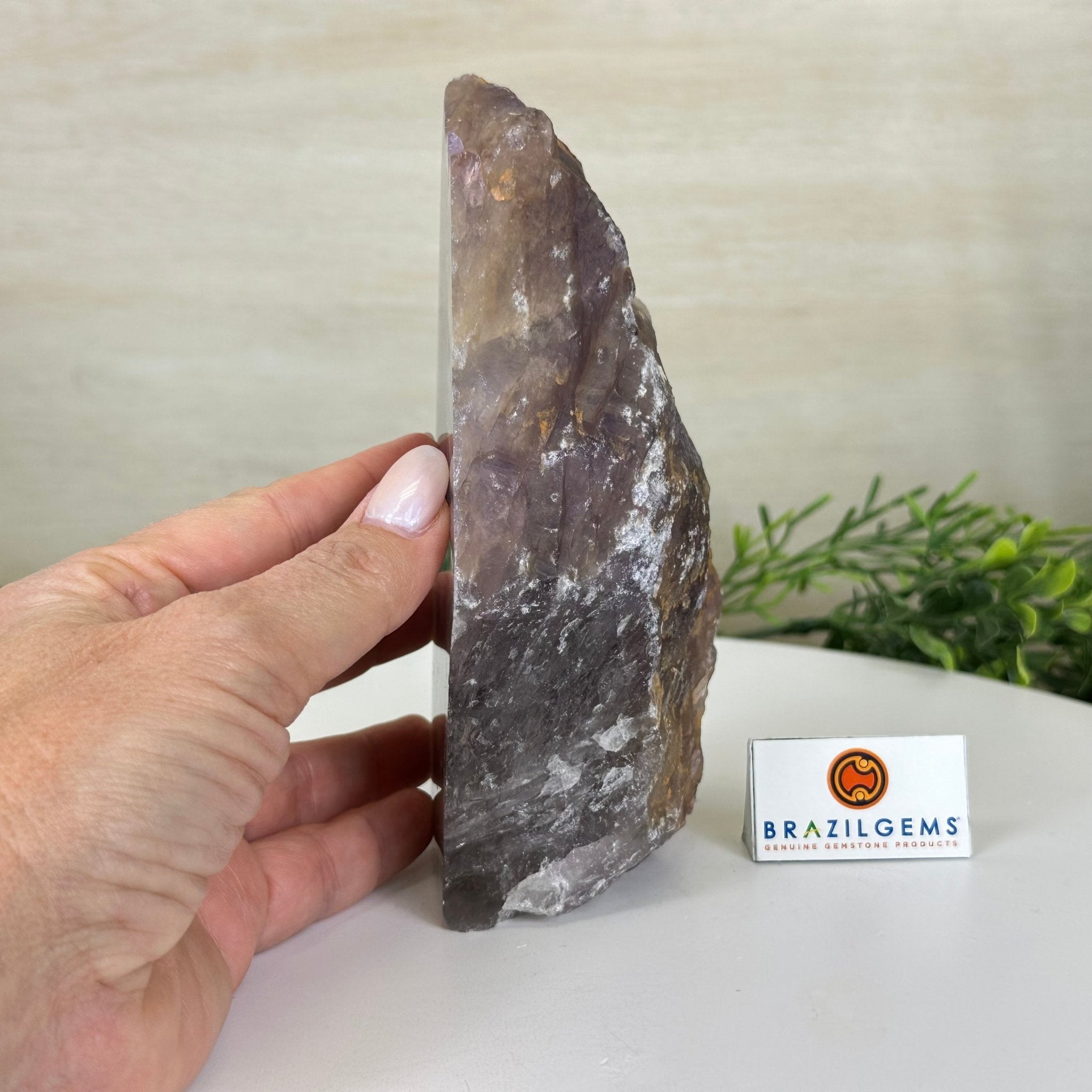 Polished Freeform Amethyst Gemstone, 2.2 lbs & 6.6” Tall #3303AM - 001 - Brazil GemsBrazil GemsPolished Freeform Amethyst Gemstone, 2.2 lbs & 6.6” Tall #3303AM - 001Freeform & Unique Shapes3303AM - 001