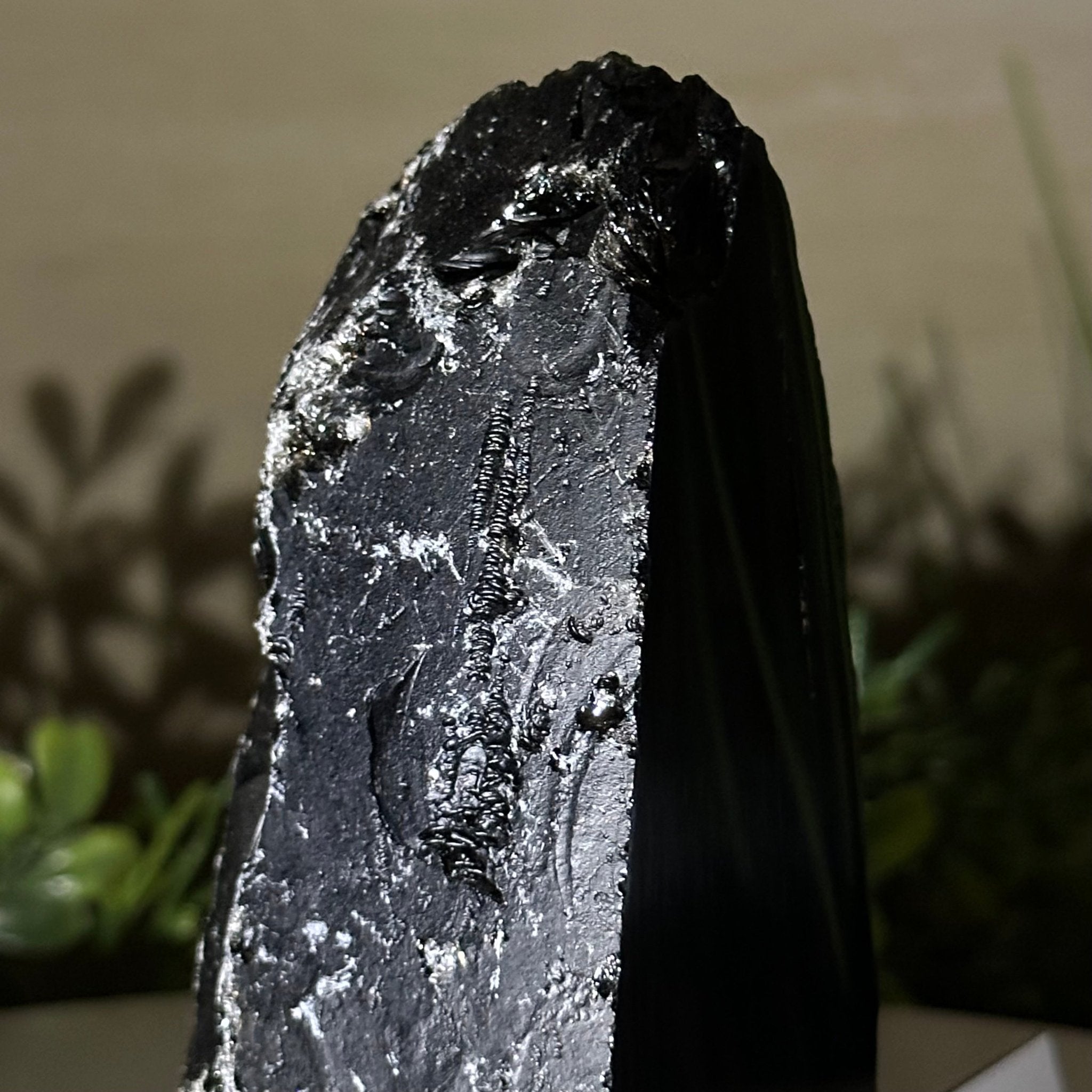 Polished Freeform Black Obsidian Gemstone, 1.3 lbs & 5.5” Tall #3303BK - 002 - Brazil GemsBrazil GemsPolished Freeform Black Obsidian Gemstone, 1.3 lbs & 5.5” Tall #3303BK - 002Freeform & Unique Shapes3303BK - 002