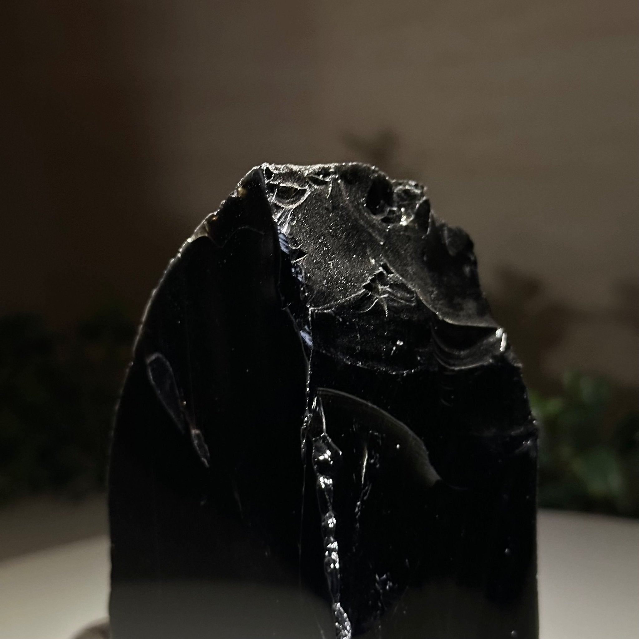 Polished Freeform Black Obsidian Gemstone, 1.8 lbs & 5.5” Tall #3303BK - 003 - Brazil GemsBrazil GemsPolished Freeform Black Obsidian Gemstone, 1.8 lbs & 5.5” Tall #3303BK - 003Freeform & Unique Shapes3303BK - 003
