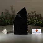 Polished Freeform Black Obsidian Gemstone, 1.8 lbs & 5.5” Tall #3303BK - 003 - Brazil GemsBrazil GemsPolished Freeform Black Obsidian Gemstone, 1.8 lbs & 5.5” Tall #3303BK - 003Freeform & Unique Shapes3303BK - 003