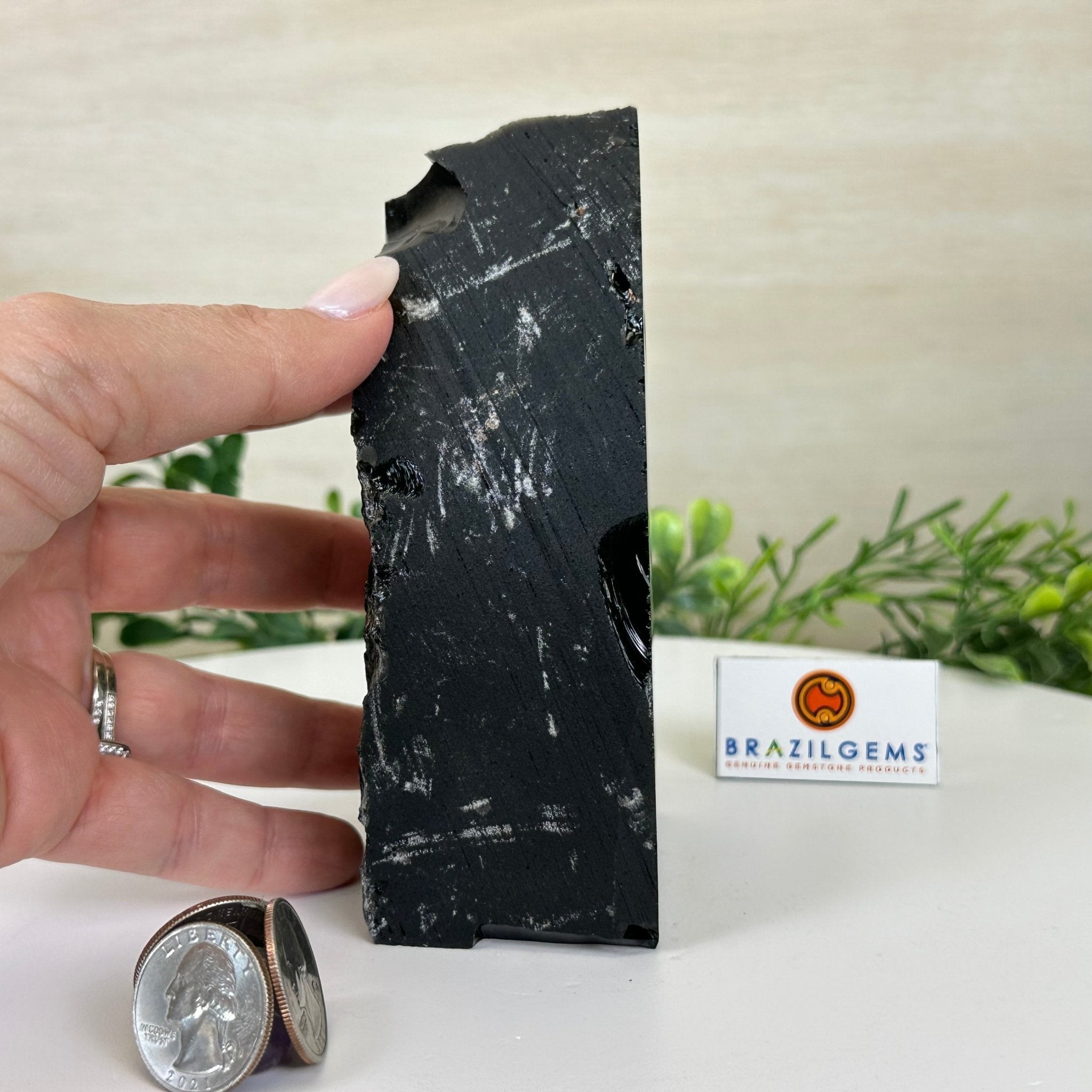 Polished Freeform Black Obsidian Gemstone, 1.8 lbs & 5.5” Tall #3303BK - 003 - Brazil GemsBrazil GemsPolished Freeform Black Obsidian Gemstone, 1.8 lbs & 5.5” Tall #3303BK - 003Freeform & Unique Shapes3303BK - 003