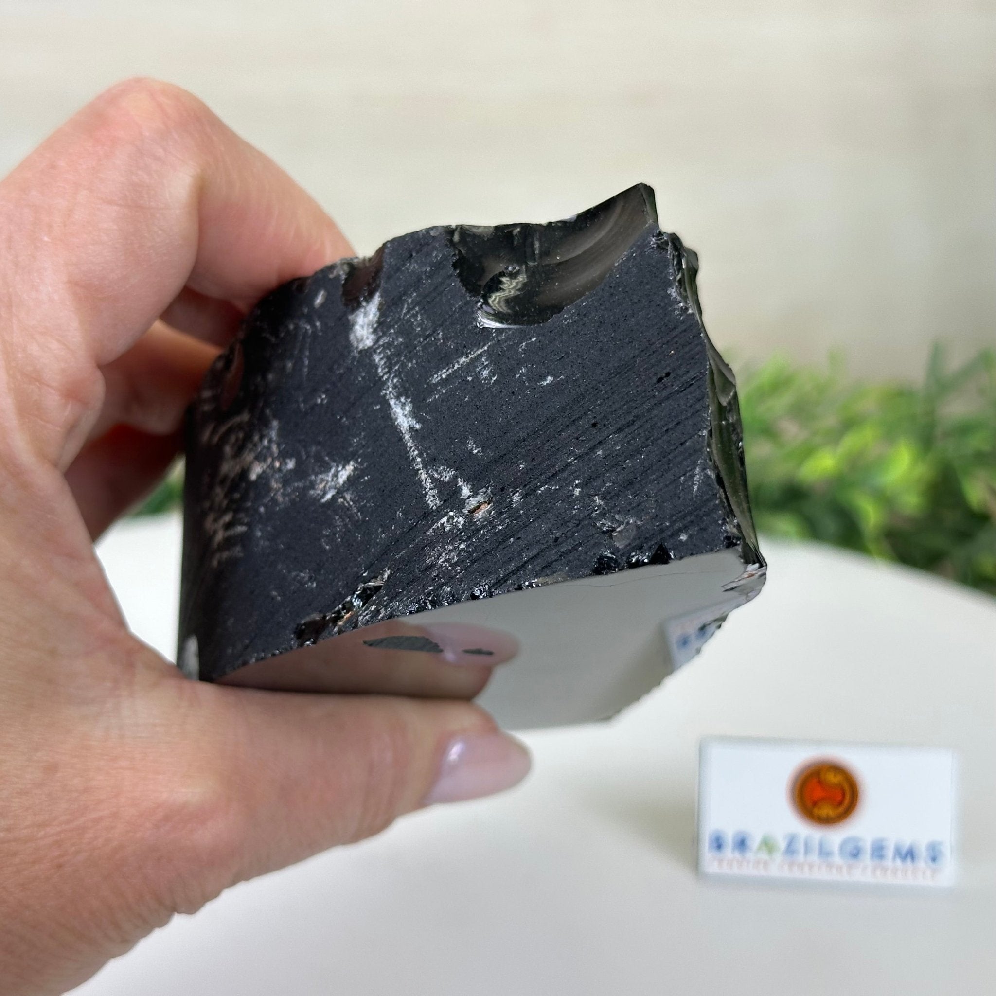 Polished Freeform Black Obsidian Gemstone, 1.8 lbs & 5.5” Tall #3303BK - 003 - Brazil GemsBrazil GemsPolished Freeform Black Obsidian Gemstone, 1.8 lbs & 5.5” Tall #3303BK - 003Freeform & Unique Shapes3303BK - 003