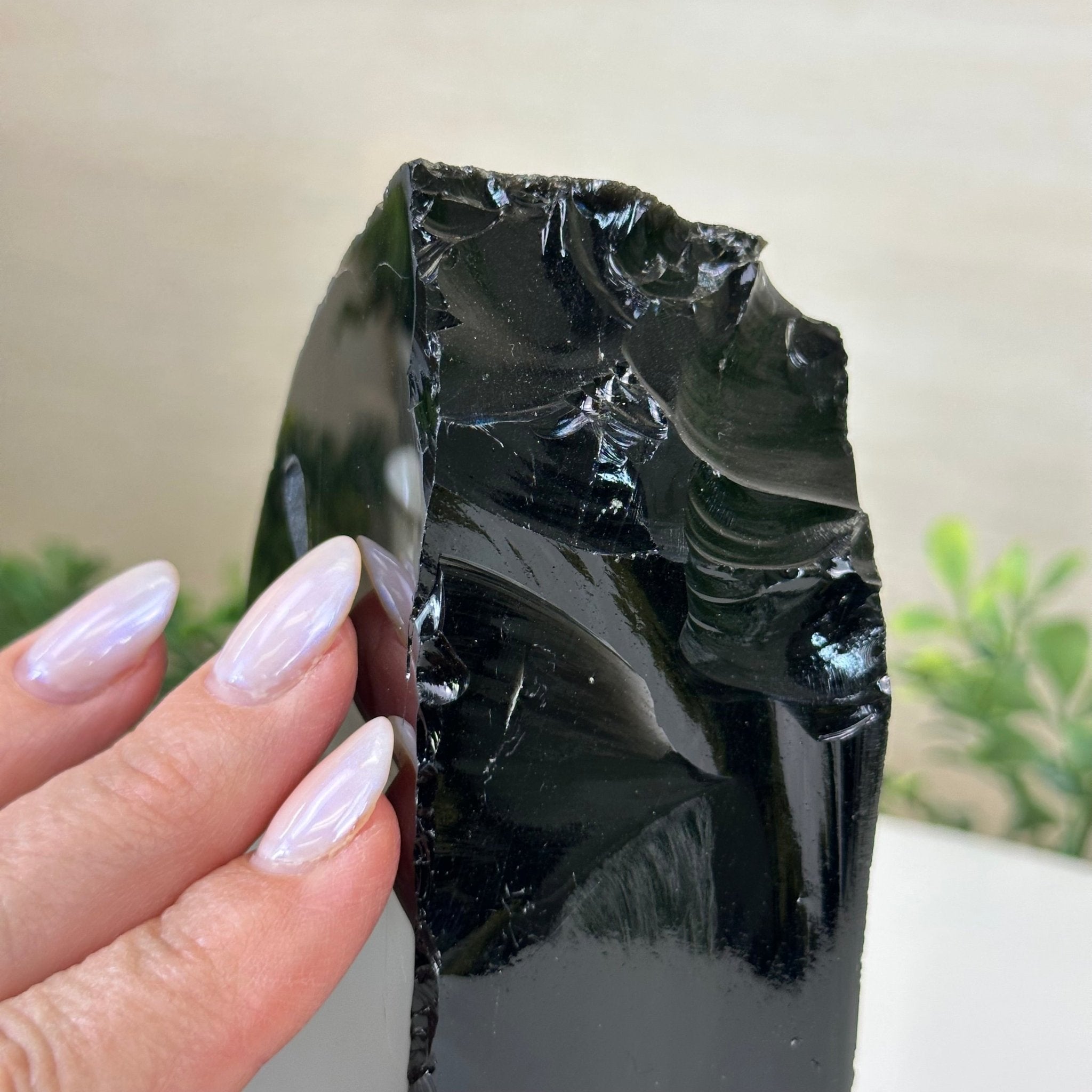 Polished Freeform Black Obsidian Gemstone, 1.8 lbs & 5.5” Tall #3303BK - 003 - Brazil GemsBrazil GemsPolished Freeform Black Obsidian Gemstone, 1.8 lbs & 5.5” Tall #3303BK - 003Freeform & Unique Shapes3303BK - 003