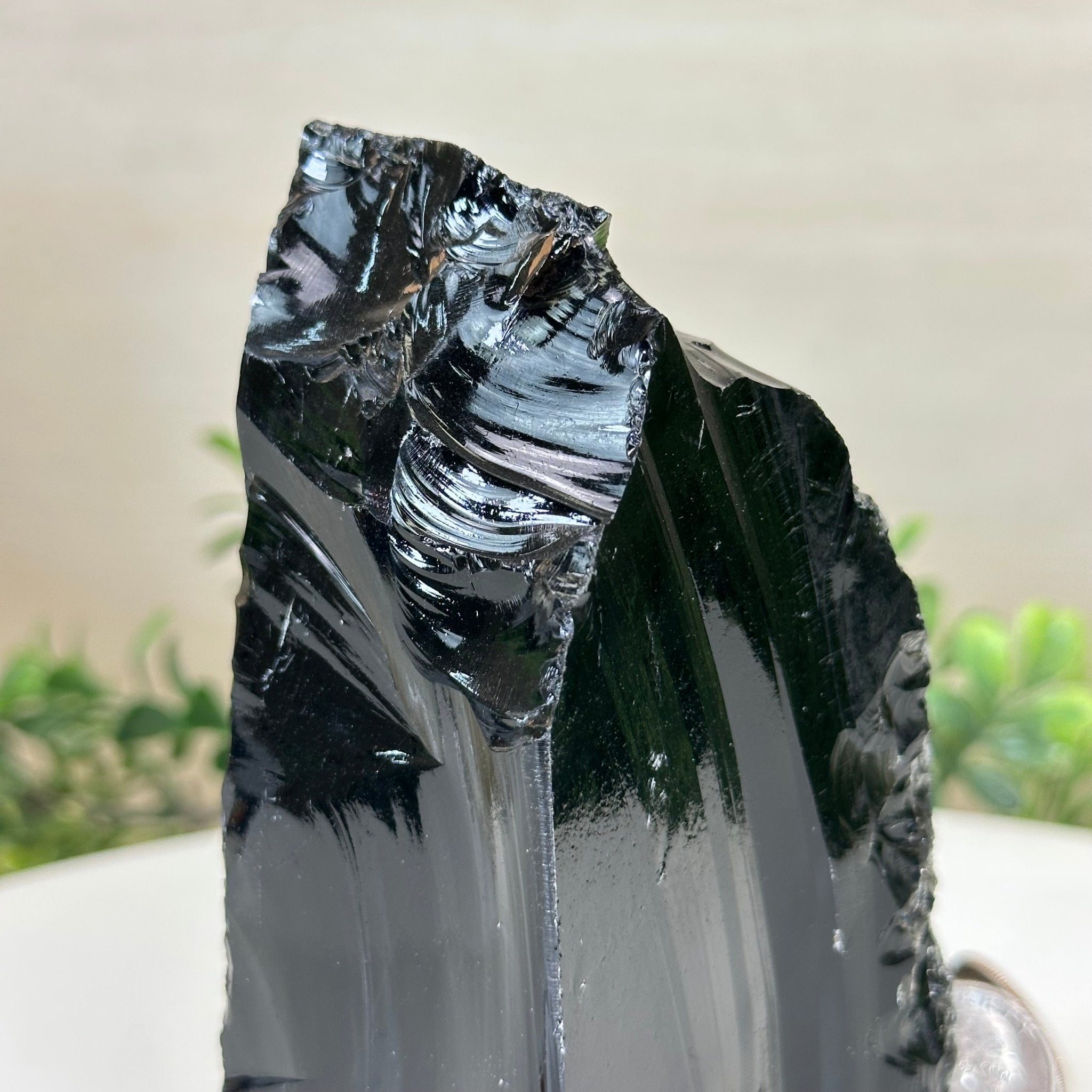 Polished Freeform Black Obsidian Gemstone, 1.8 lbs & 5.5” Tall #3303BK - 003 - Brazil GemsBrazil GemsPolished Freeform Black Obsidian Gemstone, 1.8 lbs & 5.5” Tall #3303BK - 003Freeform & Unique Shapes3303BK - 003
