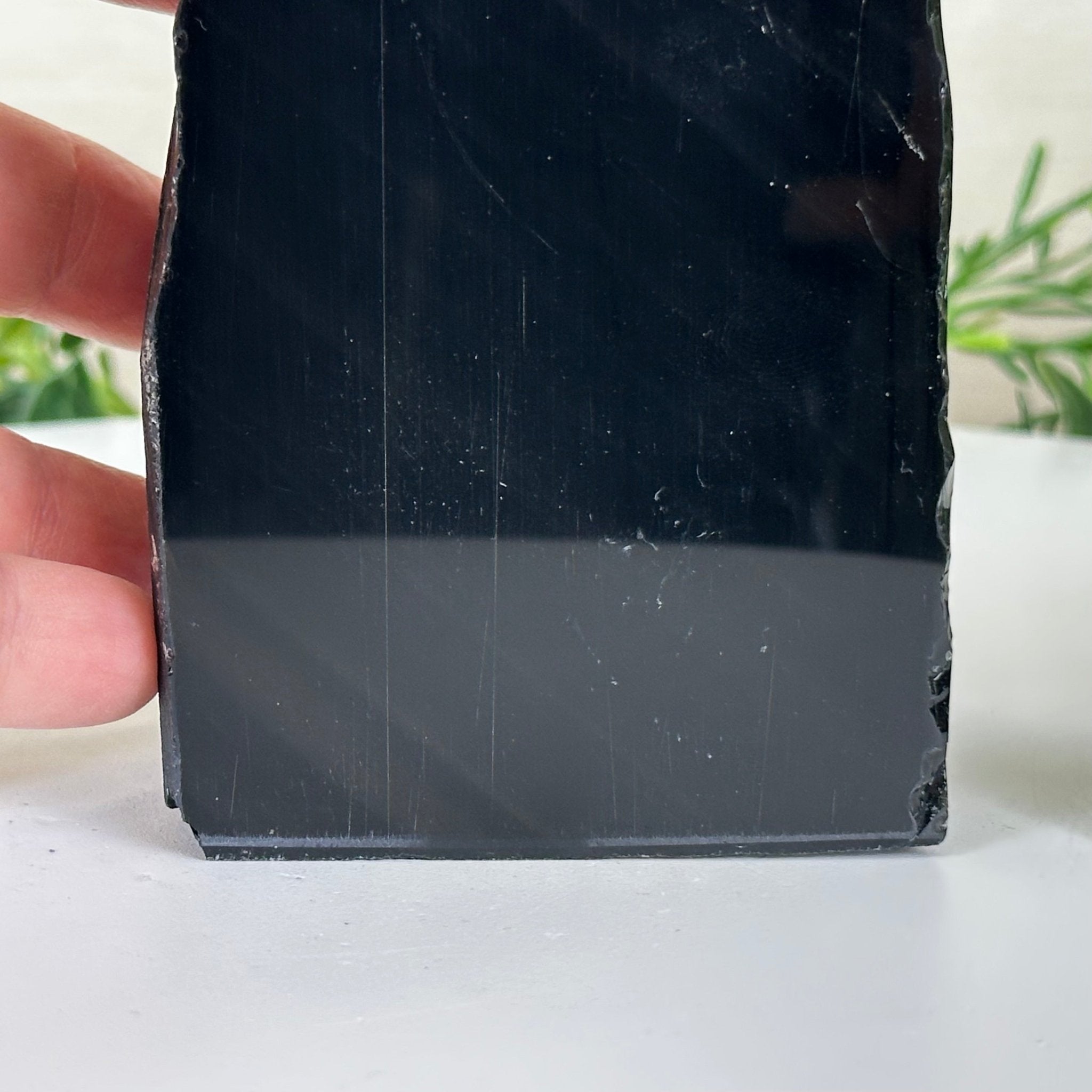 Polished Freeform Black Obsidian Gemstone, 1.8 lbs & 5.5” Tall #3303BK - 003 - Brazil GemsBrazil GemsPolished Freeform Black Obsidian Gemstone, 1.8 lbs & 5.5” Tall #3303BK - 003Freeform & Unique Shapes3303BK - 003