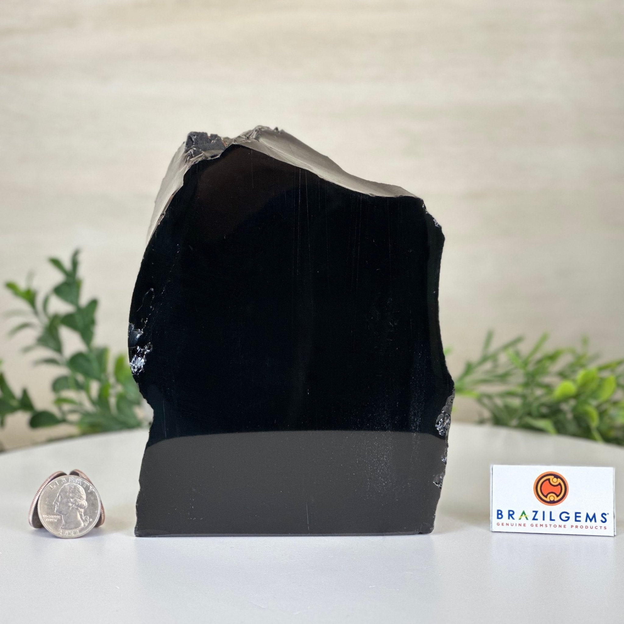 Polished Freeform Black Obsidian Gemstone, 3.8 lbs & 6.2” Tall #3303BK - 004 - Brazil GemsBrazil GemsPolished Freeform Black Obsidian Gemstone, 3.8 lbs & 6.2” Tall #3303BK - 004Freeform & Unique Shapes3303BK - 004