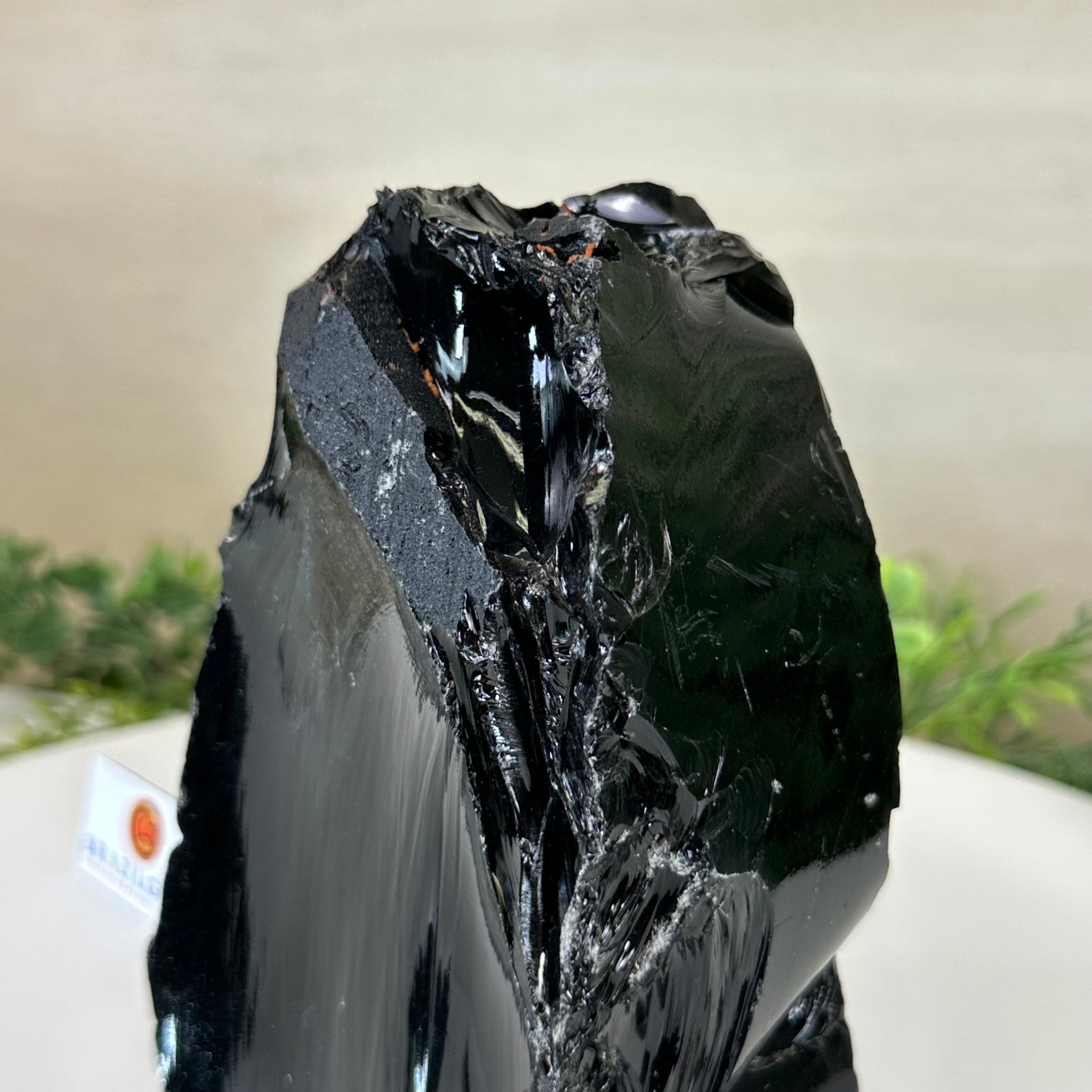 Polished Freeform Black Obsidian Gemstone, 3.8 lbs & 6.2” Tall #3303BK - 004 - Brazil GemsBrazil GemsPolished Freeform Black Obsidian Gemstone, 3.8 lbs & 6.2” Tall #3303BK - 004Freeform & Unique Shapes3303BK - 004