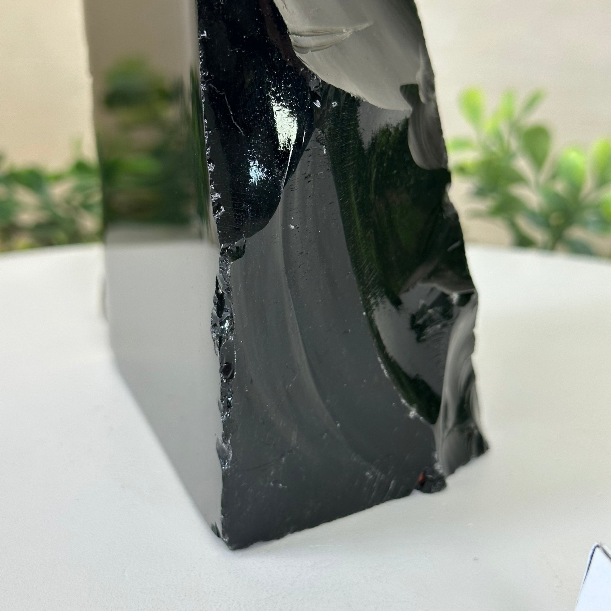 Polished Freeform Black Obsidian Gemstone, 3.8 lbs & 6.2” Tall #3303BK - 004 - Brazil GemsBrazil GemsPolished Freeform Black Obsidian Gemstone, 3.8 lbs & 6.2” Tall #3303BK - 004Freeform & Unique Shapes3303BK - 004