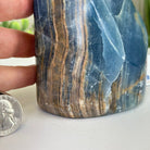 Polished Freeform Blue Onyx Gemstone, 2.2 lbs & 4.4” Tall #3301BX - 006 - Brazil GemsBrazil GemsPolished Freeform Blue Onyx Gemstone, 2.2 lbs & 4.4” Tall #3301BX - 006Freeform & Unique Shapes3301BX - 006