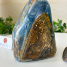 Polished Freeform Blue Onyx Gemstone, 2.2 lbs & 4.4” Tall #3301BX - 006 - Brazil GemsBrazil GemsPolished Freeform Blue Onyx Gemstone, 2.2 lbs & 4.4” Tall #3301BX - 006Freeform & Unique Shapes3301BX - 006