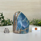 Polished Freeform Blue Onyx Gemstone, 2.2 lbs & 4.4” Tall #3301BX - 006 - Brazil GemsBrazil GemsPolished Freeform Blue Onyx Gemstone, 2.2 lbs & 4.4” Tall #3301BX - 006Freeform & Unique Shapes3301BX - 006