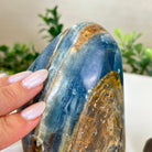 Polished Freeform Blue Onyx Gemstone, 2.2 lbs & 4.4” Tall #3301BX - 006 - Brazil GemsBrazil GemsPolished Freeform Blue Onyx Gemstone, 2.2 lbs & 4.4” Tall #3301BX - 006Freeform & Unique Shapes3301BX - 006