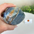 Polished Freeform Blue Onyx Gemstone, 2.2 lbs & 4.4” Tall #3301BX - 006 - Brazil GemsBrazil GemsPolished Freeform Blue Onyx Gemstone, 2.2 lbs & 4.4” Tall #3301BX - 006Freeform & Unique Shapes3301BX - 006