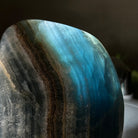 Polished Freeform Blue Onyx Gemstone, 2.5 lbs & 4.5” Tall #3301BX - 007 - Brazil GemsBrazil GemsPolished Freeform Blue Onyx Gemstone, 2.5 lbs & 4.5” Tall #3301BX - 007Freeform & Unique Shapes3301BX - 007