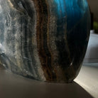 Polished Freeform Blue Onyx Gemstone, 2.5 lbs & 4.5” Tall #3301BX - 007 - Brazil GemsBrazil GemsPolished Freeform Blue Onyx Gemstone, 2.5 lbs & 4.5” Tall #3301BX - 007Freeform & Unique Shapes3301BX - 007