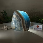 Polished Freeform Blue Onyx Gemstone, 2.5 lbs & 4.5” Tall #3301BX - 007 - Brazil GemsBrazil GemsPolished Freeform Blue Onyx Gemstone, 2.5 lbs & 4.5” Tall #3301BX - 007Freeform & Unique Shapes3301BX - 007