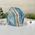 Polished Freeform Blue Onyx Gemstone, 2.5 lbs & 4.5” Tall #3301BX - 007 - Brazil GemsBrazil GemsPolished Freeform Blue Onyx Gemstone, 2.5 lbs & 4.5” Tall #3301BX - 007Freeform & Unique Shapes3301BX - 007