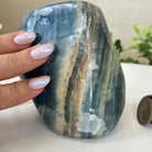 Polished Freeform Blue Onyx Gemstone, 2.5 lbs & 4.5” Tall #3301BX - 007 - Brazil GemsBrazil GemsPolished Freeform Blue Onyx Gemstone, 2.5 lbs & 4.5” Tall #3301BX - 007Freeform & Unique Shapes3301BX - 007