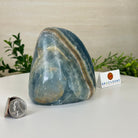 Polished Freeform Blue Onyx Gemstone, 2.5 lbs & 4.5” Tall #3301BX - 007 - Brazil GemsBrazil GemsPolished Freeform Blue Onyx Gemstone, 2.5 lbs & 4.5” Tall #3301BX - 007Freeform & Unique Shapes3301BX - 007