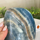 Polished Freeform Blue Onyx Gemstone, 2.5 lbs & 4.5” Tall #3301BX - 007 - Brazil GemsBrazil GemsPolished Freeform Blue Onyx Gemstone, 2.5 lbs & 4.5” Tall #3301BX - 007Freeform & Unique Shapes3301BX - 007