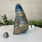 Polished Freeform Blue Onyx Gemstone, 3 lbs & 6.7” Tall #3301BX - 008 - Brazil GemsBrazil GemsPolished Freeform Blue Onyx Gemstone, 3 lbs & 6.7” Tall #3301BX - 008Freeform & Unique Shapes3301BX - 008