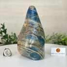 Polished Freeform Blue Onyx Gemstone, 3 lbs & 6.7” Tall #3301BX - 008 - Brazil GemsBrazil GemsPolished Freeform Blue Onyx Gemstone, 3 lbs & 6.7” Tall #3301BX - 008Freeform & Unique Shapes3301BX - 008