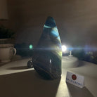 Polished Freeform Blue Onyx Gemstone, 3 lbs & 6.7” Tall #3301BX - 008 - Brazil GemsBrazil GemsPolished Freeform Blue Onyx Gemstone, 3 lbs & 6.7” Tall #3301BX - 008Freeform & Unique Shapes3301BX - 008
