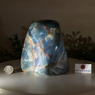Polished Freeform Blue Onyx Gemstone, 5.5 lbs & 6.3” Tall #3301BX - 009 - Brazil GemsBrazil GemsPolished Freeform Blue Onyx Gemstone, 5.5 lbs & 6.3” Tall #3301BX - 009Freeform & Unique Shapes3301BX - 009