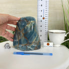 Polished Freeform Blue Onyx Gemstone, 5.5 lbs & 6.3” Tall #3301BX - 009 - Brazil GemsBrazil GemsPolished Freeform Blue Onyx Gemstone, 5.5 lbs & 6.3” Tall #3301BX - 009Freeform & Unique Shapes3301BX - 009