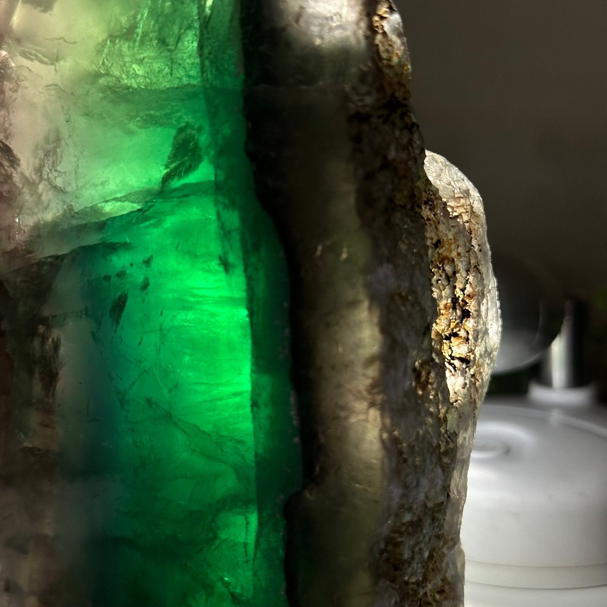Polished Freeform Fluorite Gemstone, 2.8 lbs & 5.8” Tall #3303FL - 001 - Brazil GemsBrazil GemsPolished Freeform Fluorite Gemstone, 2.8 lbs & 5.8” Tall #3303FL - 001Freeform & Unique Shapes3303FL - 001